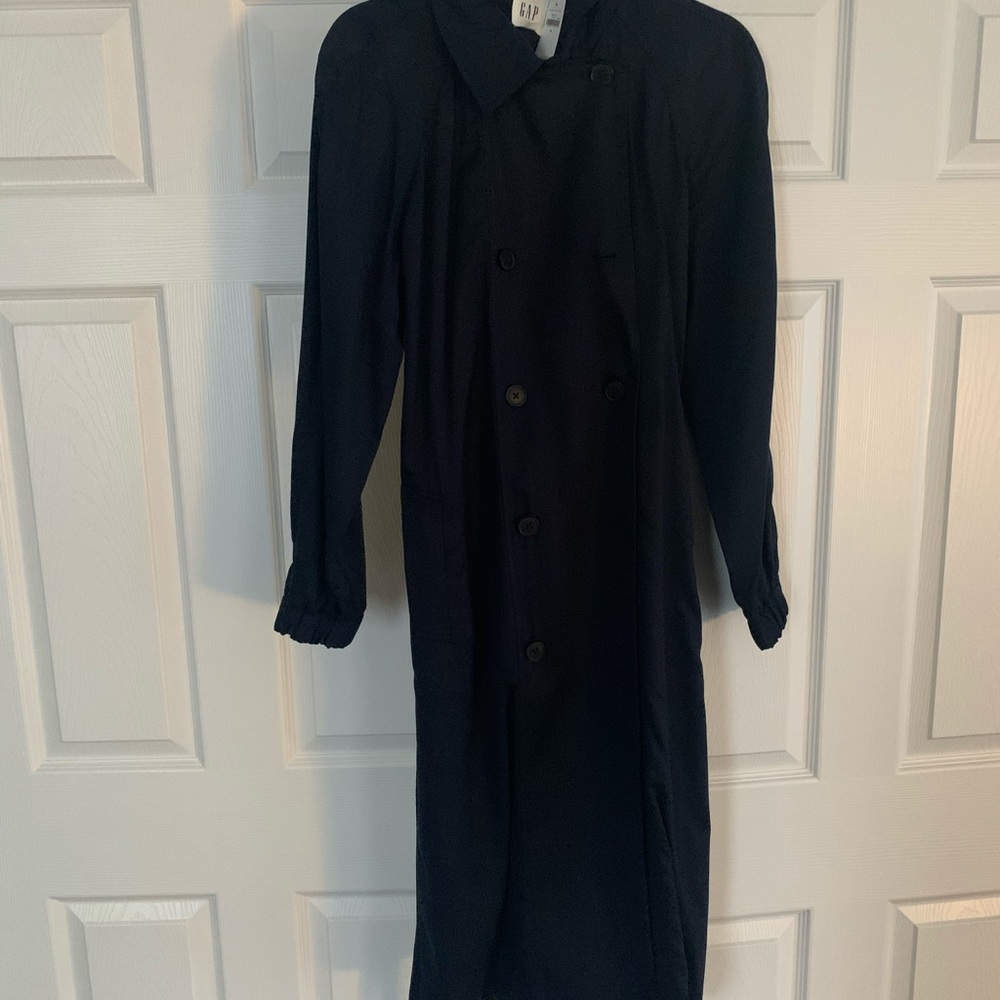 Twill trench coat